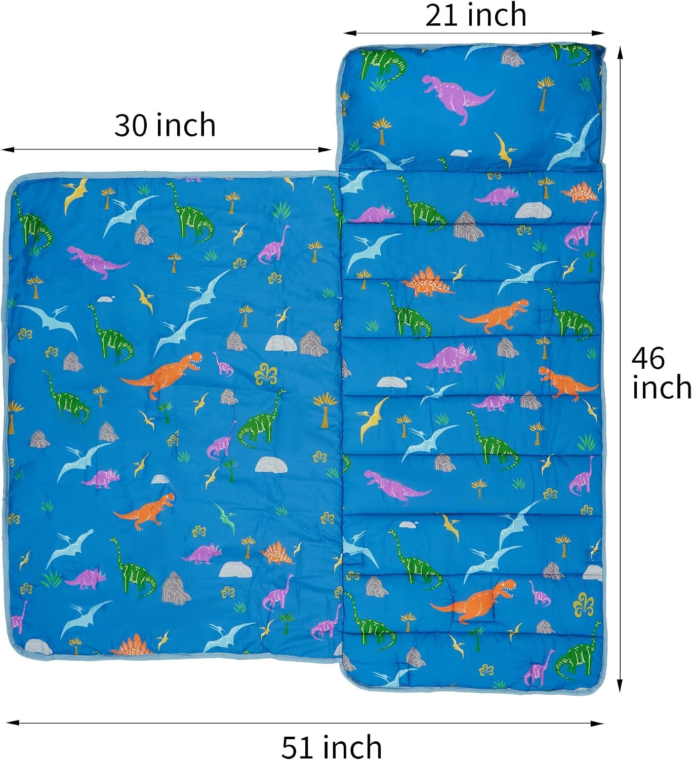 Detalle de SUPERYO Toddler Nap Mat with Removable Pillow