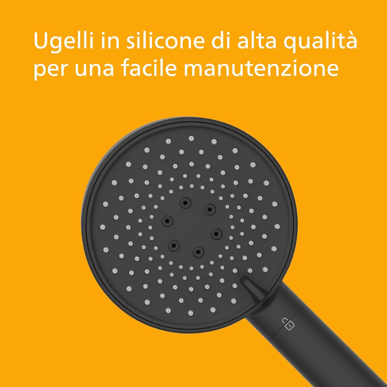 Thumbnail 3 de Soffione doccia filtrante Philips Water Filtration (protezione per capelli e pelle), 3 modalità di getto, nero