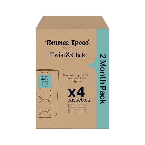 Detalle 2 de Tommee Tippee Twist & Click Nappy Bin Refill Cassettes (Pack of 4)