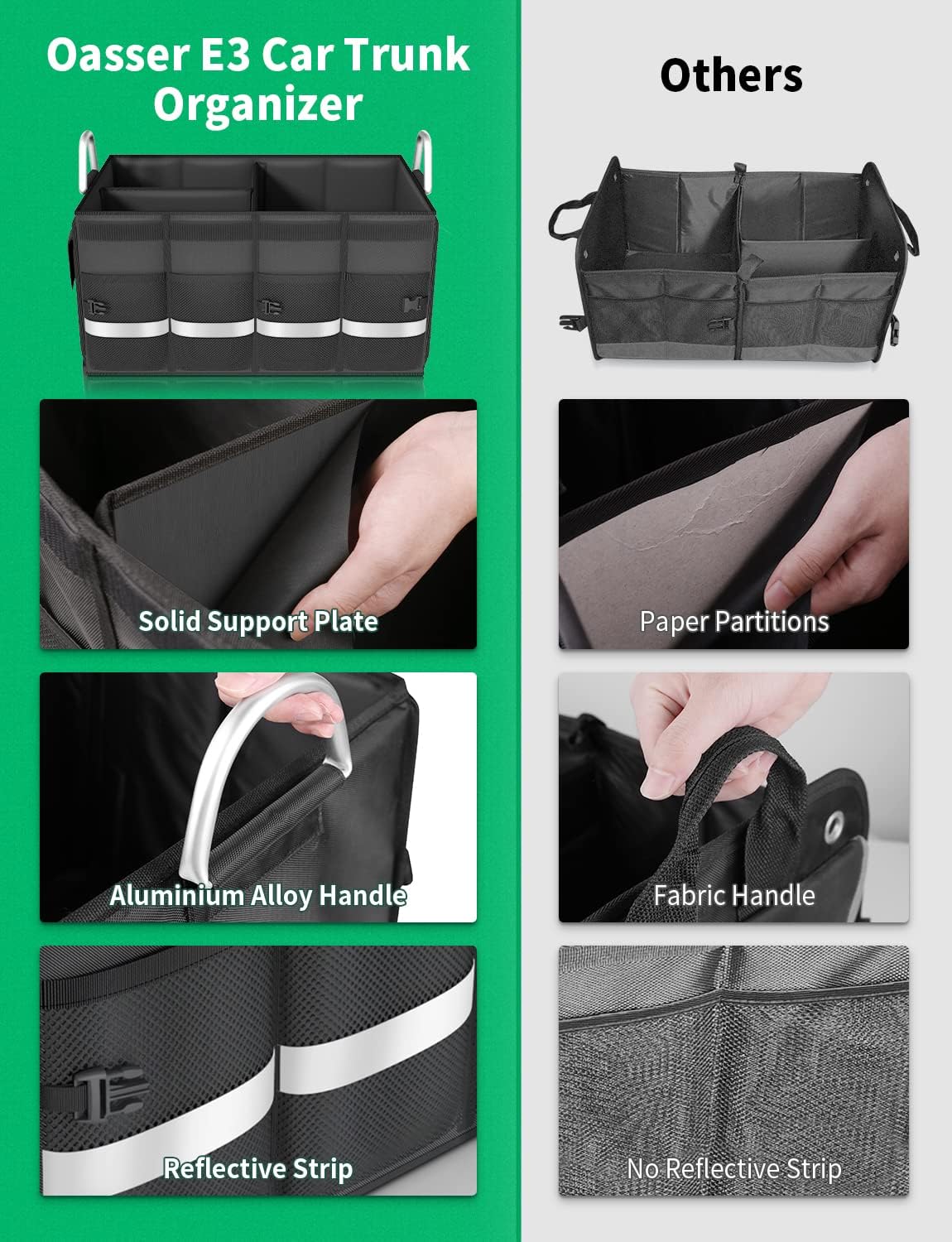 Thumbnail 2 de Oasser Car Boot Organiser 1680D, 65L