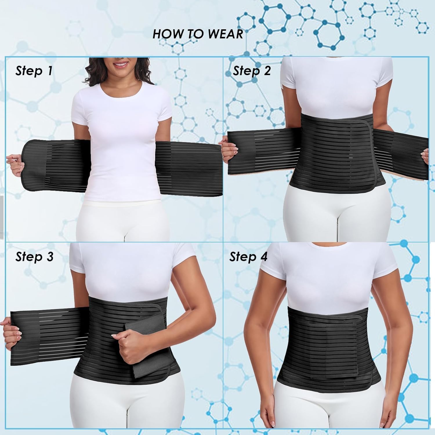 Thumbnail 6 de MAMODY Abdominal Binder: Postpartum Belly Wrap for Everyday Support