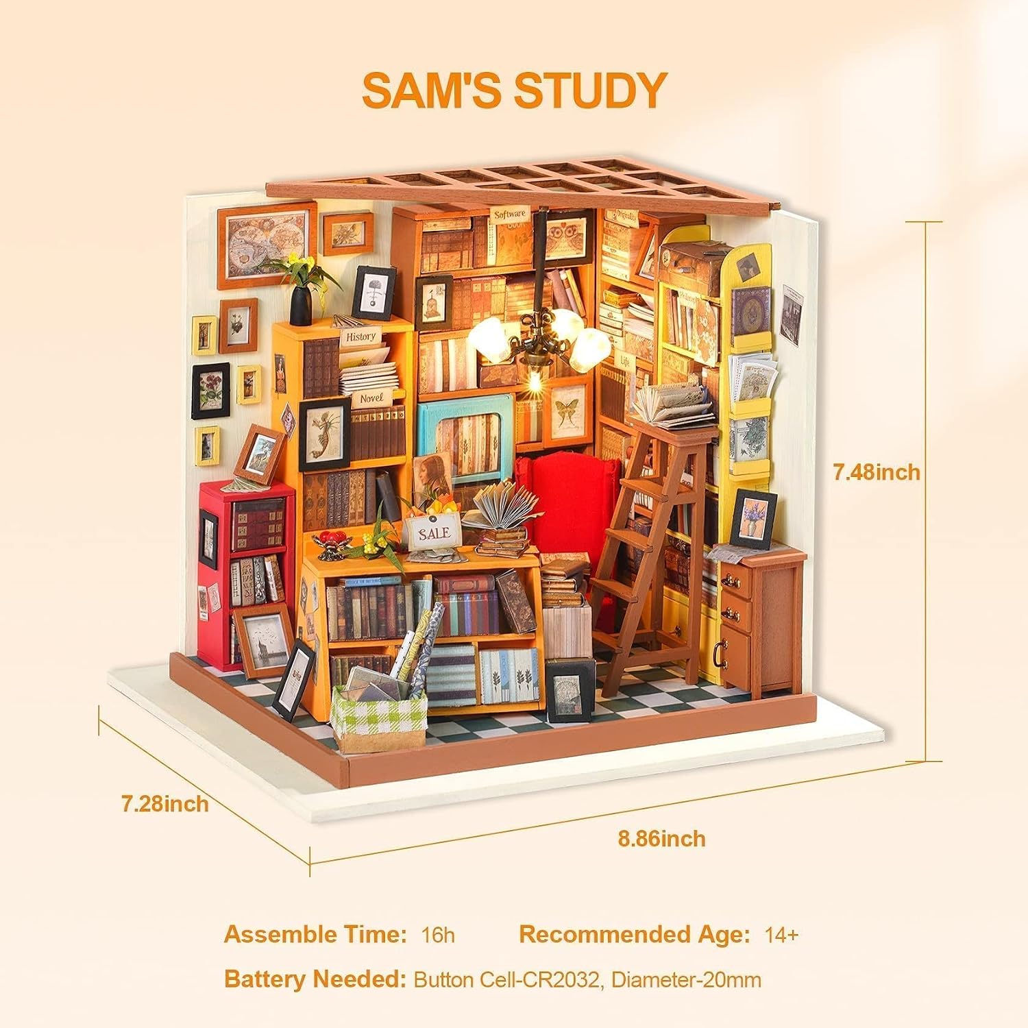 Thumbnail 3 de ROWOOD Kit fai da te per casa delle bambole in miniatura in legno