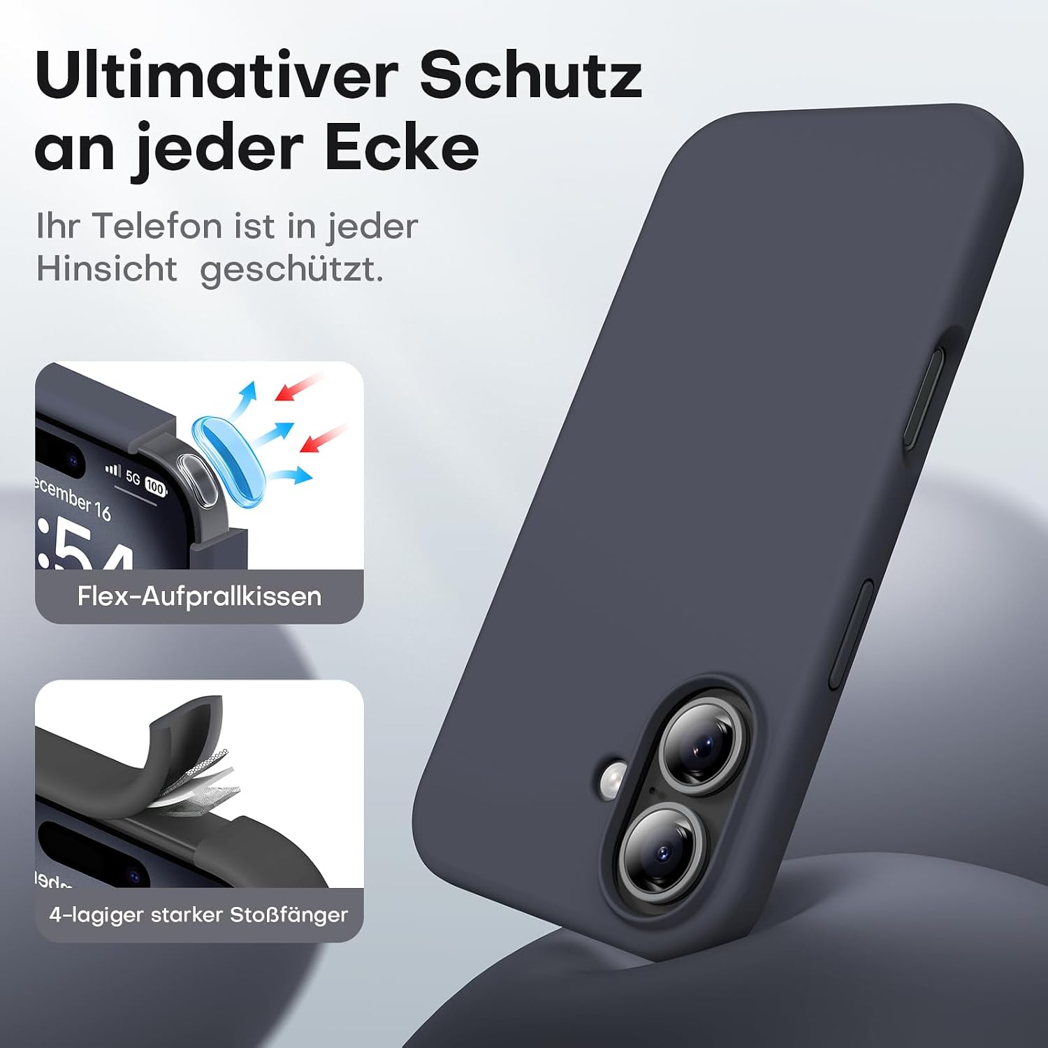 Thumbnail 4 de TOCOL iPhone 16 Hülle 6,1 Zoll
