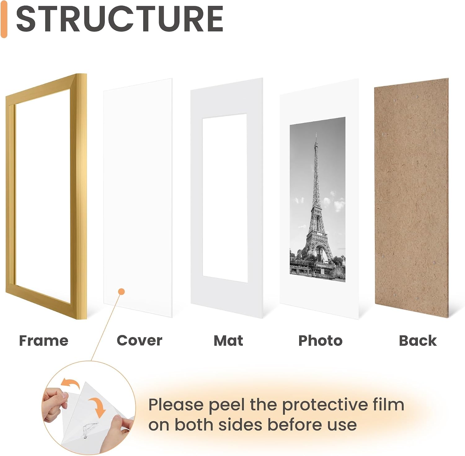 Detalle de upsimples 18x24 Picture Frame Set of 5