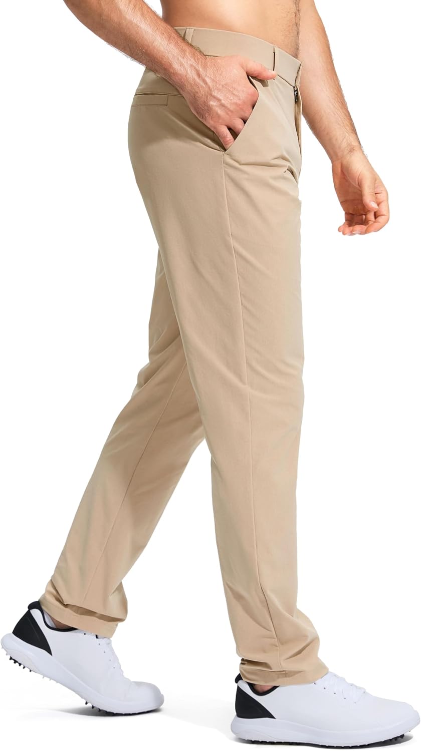 Detalle de Pudolla Men's Golf Pants Stretch - Lightweight, Quick-Dry Dress Slacks