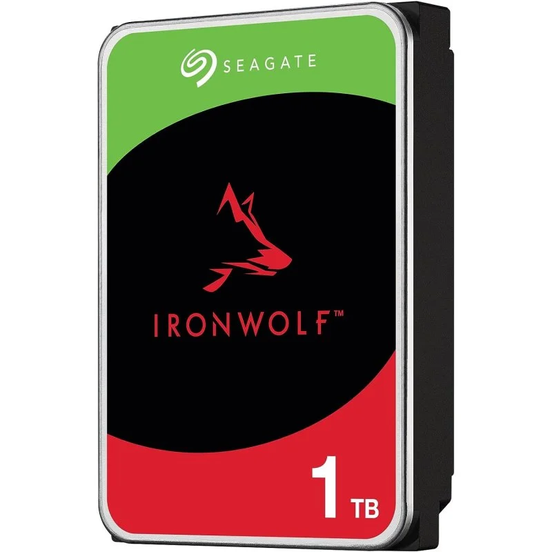 Detalle de Seagate IronWolf NAS 3.5" 1TB SATA 3 — fiabilidad para NAS multiusuario, ideal para small business