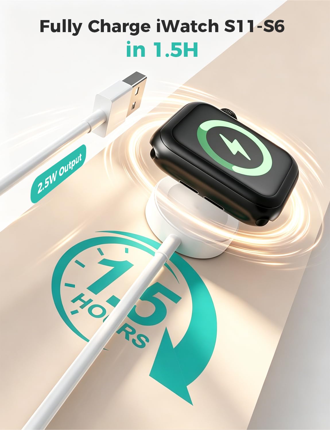 Thumbnail 3 de 2026 iWatch Charger 1m