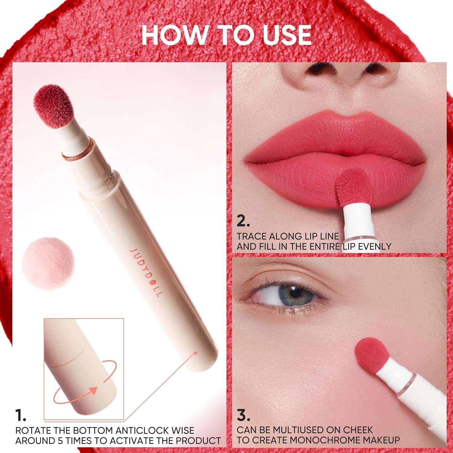 Thumbnail 6 de JUDYDOLL G204 Taro Haze Lipstick, Matte Finish with Subtle Glitter