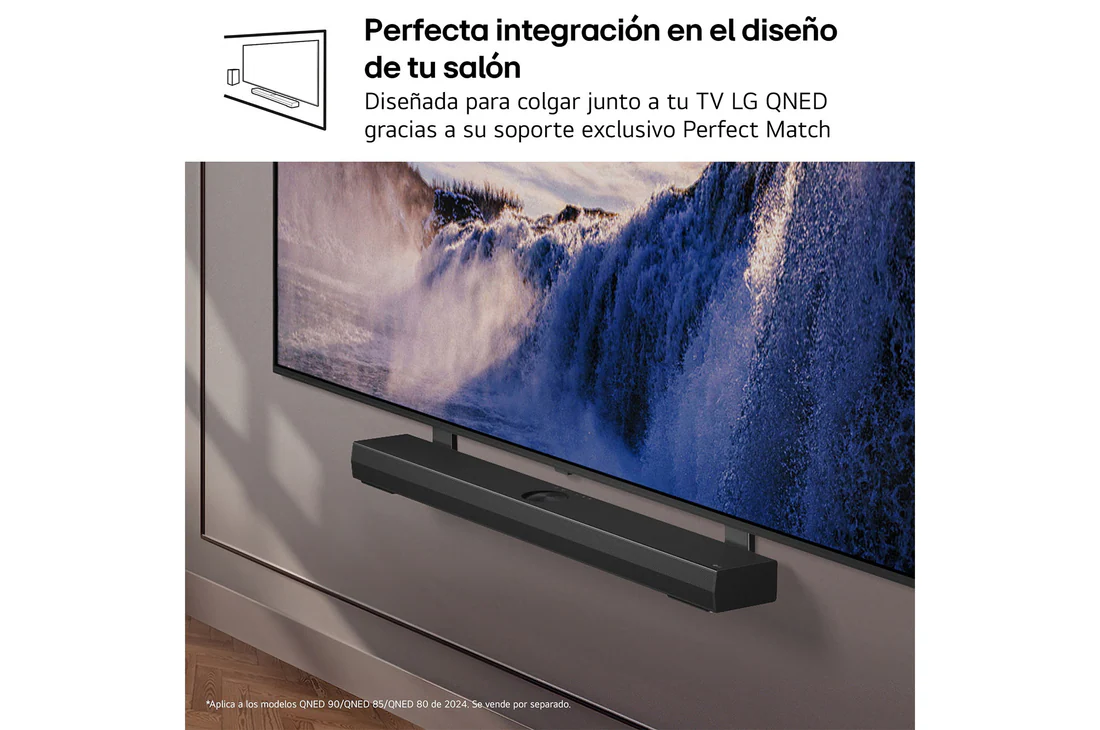 Detalle de LG S70TR.OUTLET: Barra de Sonido 5.1.1 con canal trasero y Dolby Atmos para cine en casa