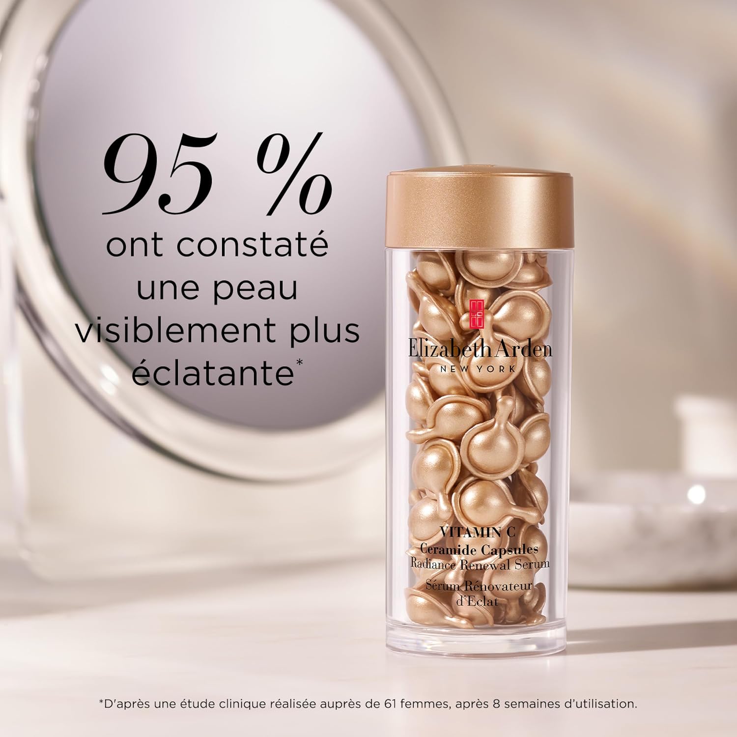 Detalle de Elizabeth Arden Vitamin C Ceramide Capsules : sérum visage unifiant et illuminant
