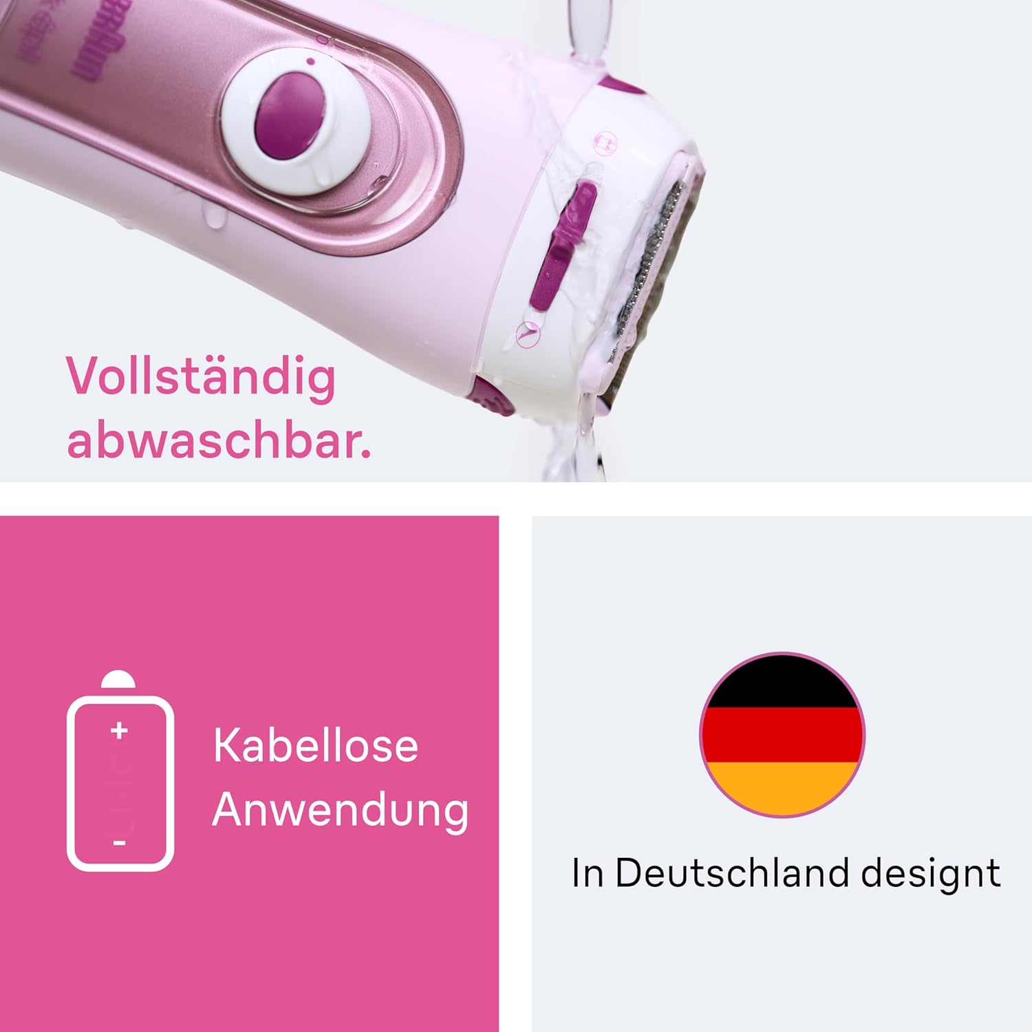 Detalle 1 de Braun Silk-épil 5100 Lady Shaver elektrischer Damenrasierer