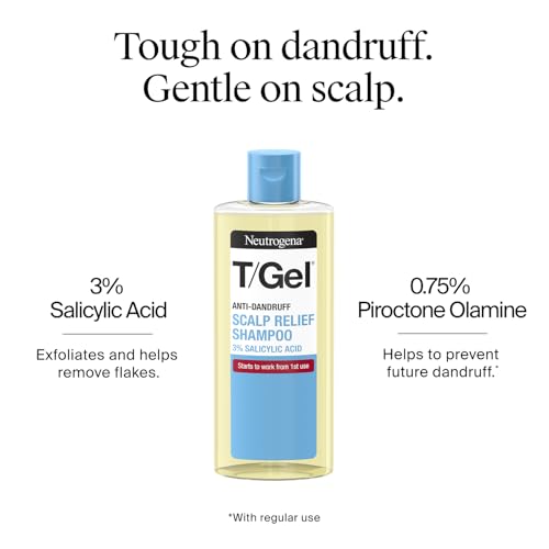 Thumbnail 2 de Neutrogena T/Gel Scalp Relief Anti-Dandruff Shampoo, 250ml, 3% Salicylic Acid