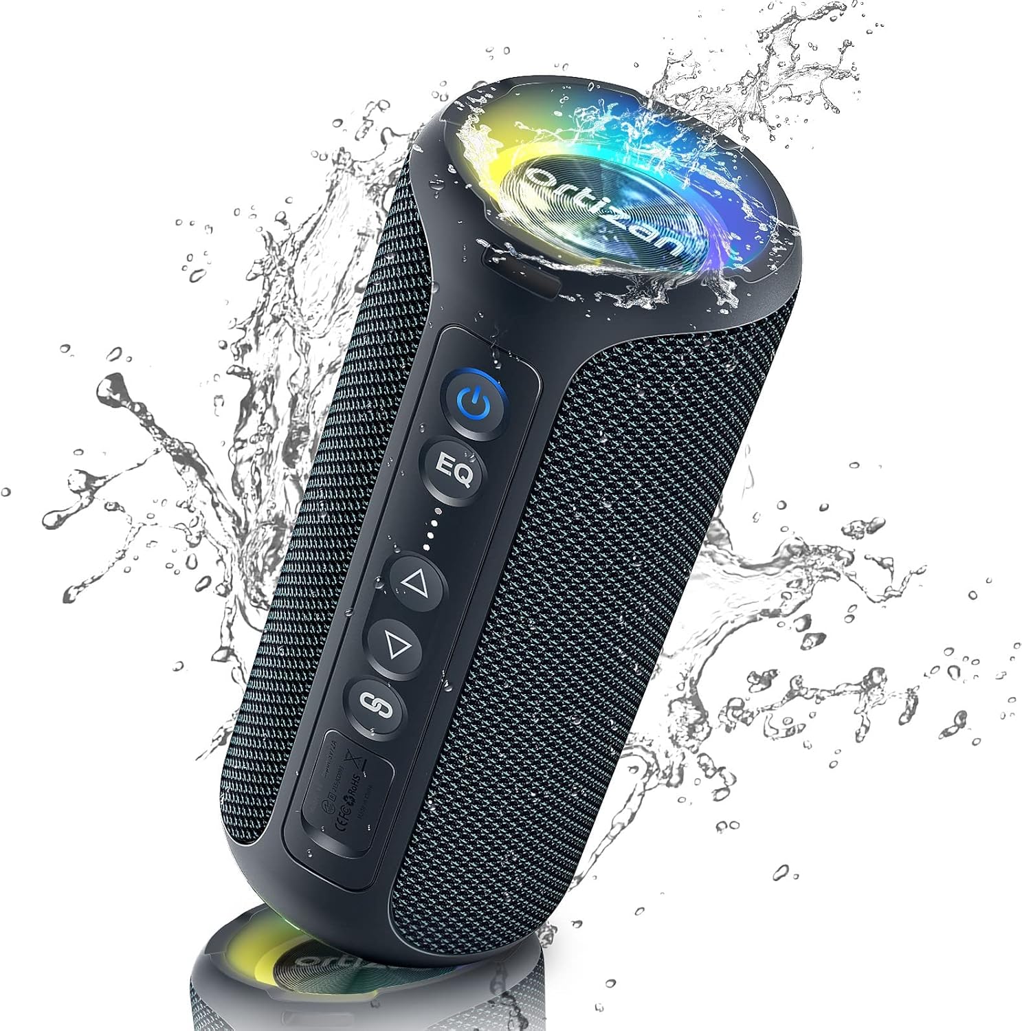 Detalle de Ortizan X8Pro: Cassa Bluetooth 40W, IPX7 e 30 Ore di Riproduzione per Feste