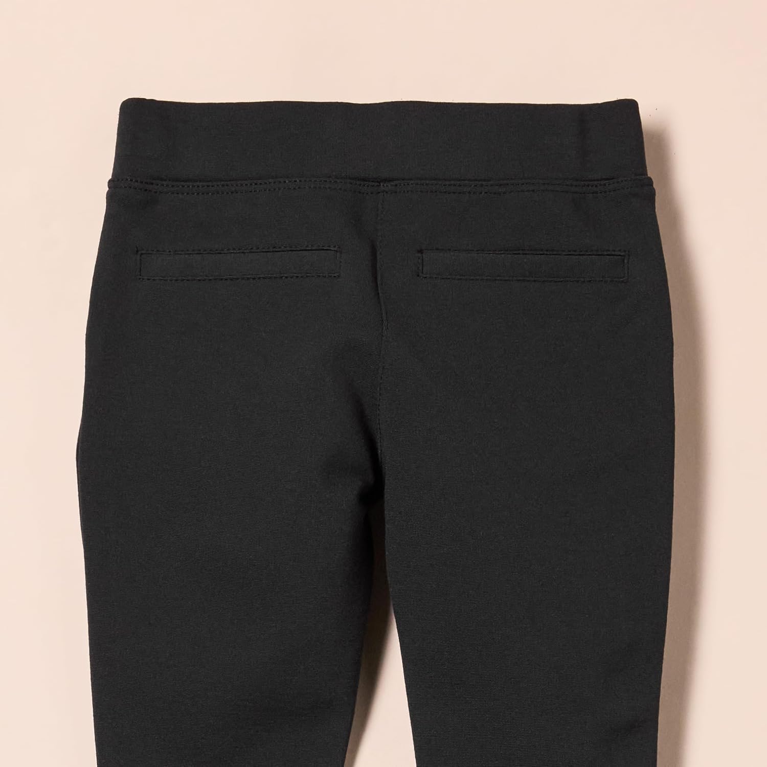 Detalle de Amazon Essentials Girls and Toddlers' Uniform Slim-fit Ponte Knit Trousers (Pack of 2)