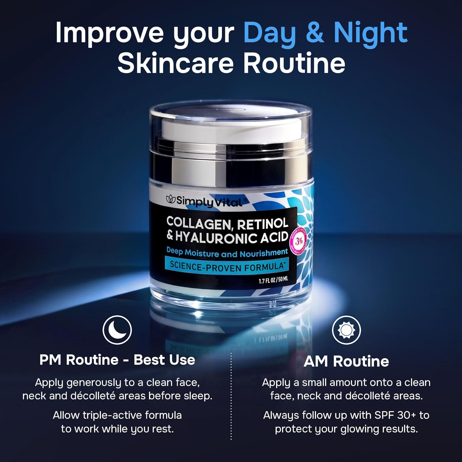 Thumbnail 3 de SimplyVital Face Moisturizer Retinol