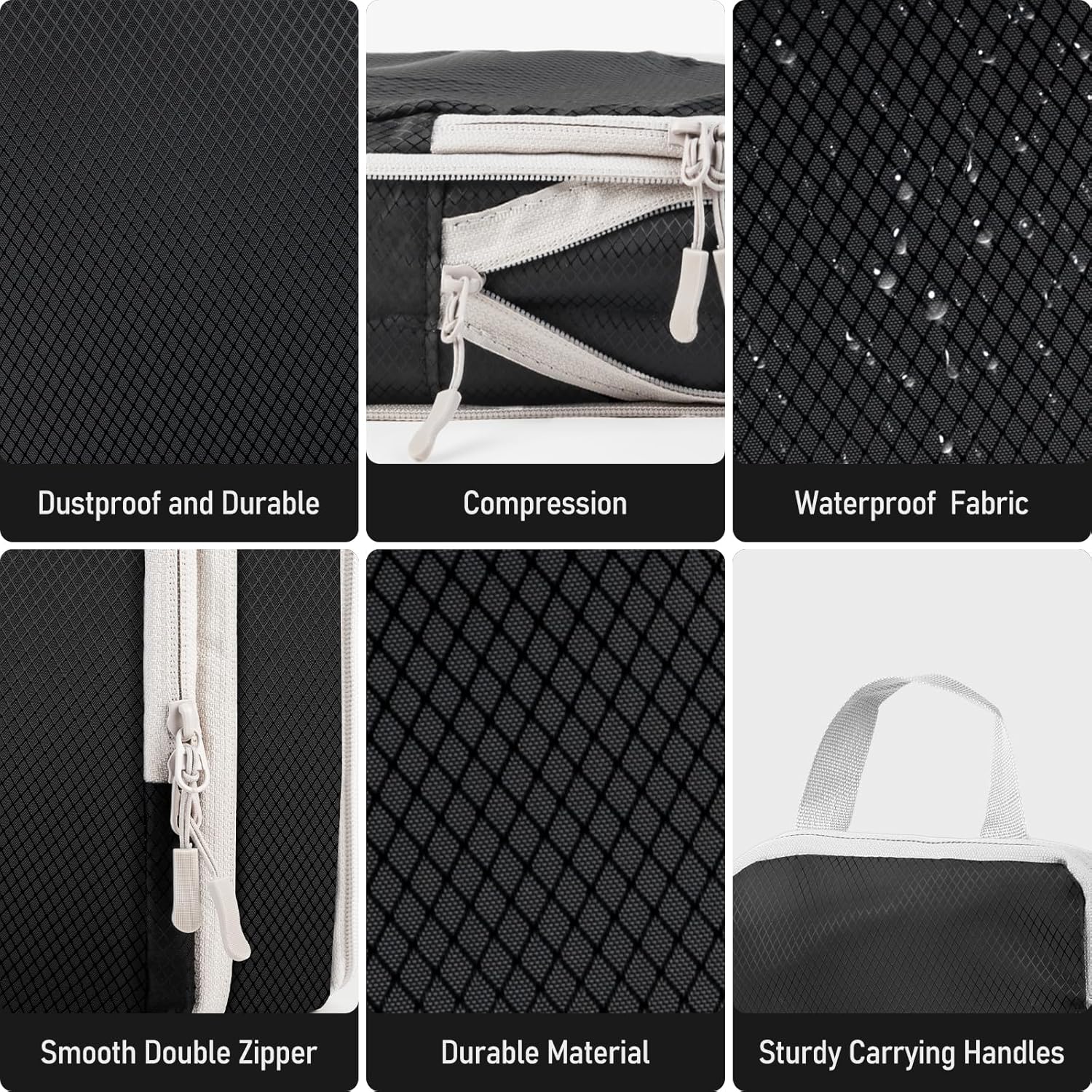 Thumbnail 2 de Compression Packing Cubes for Travel – 5-Piece Set with Shoe Bag