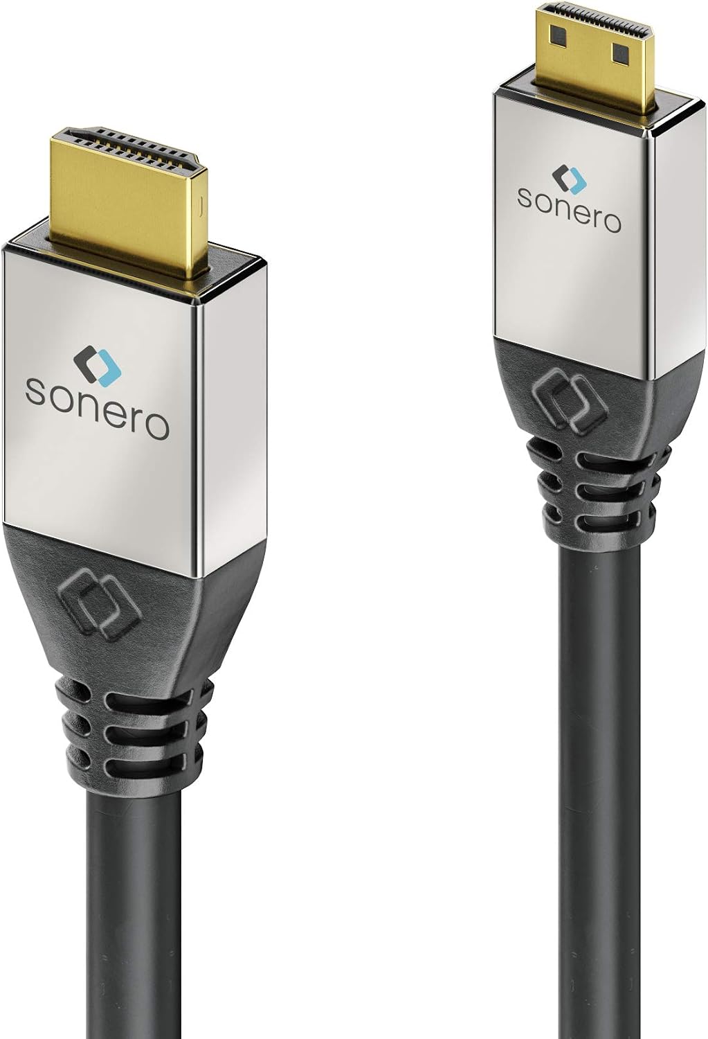 Detalle de Sonero Premium High Speed Mini HDMI Kabel mit Ethernet – 2,00 m, 4K/60 Hz, 18 Gbps
