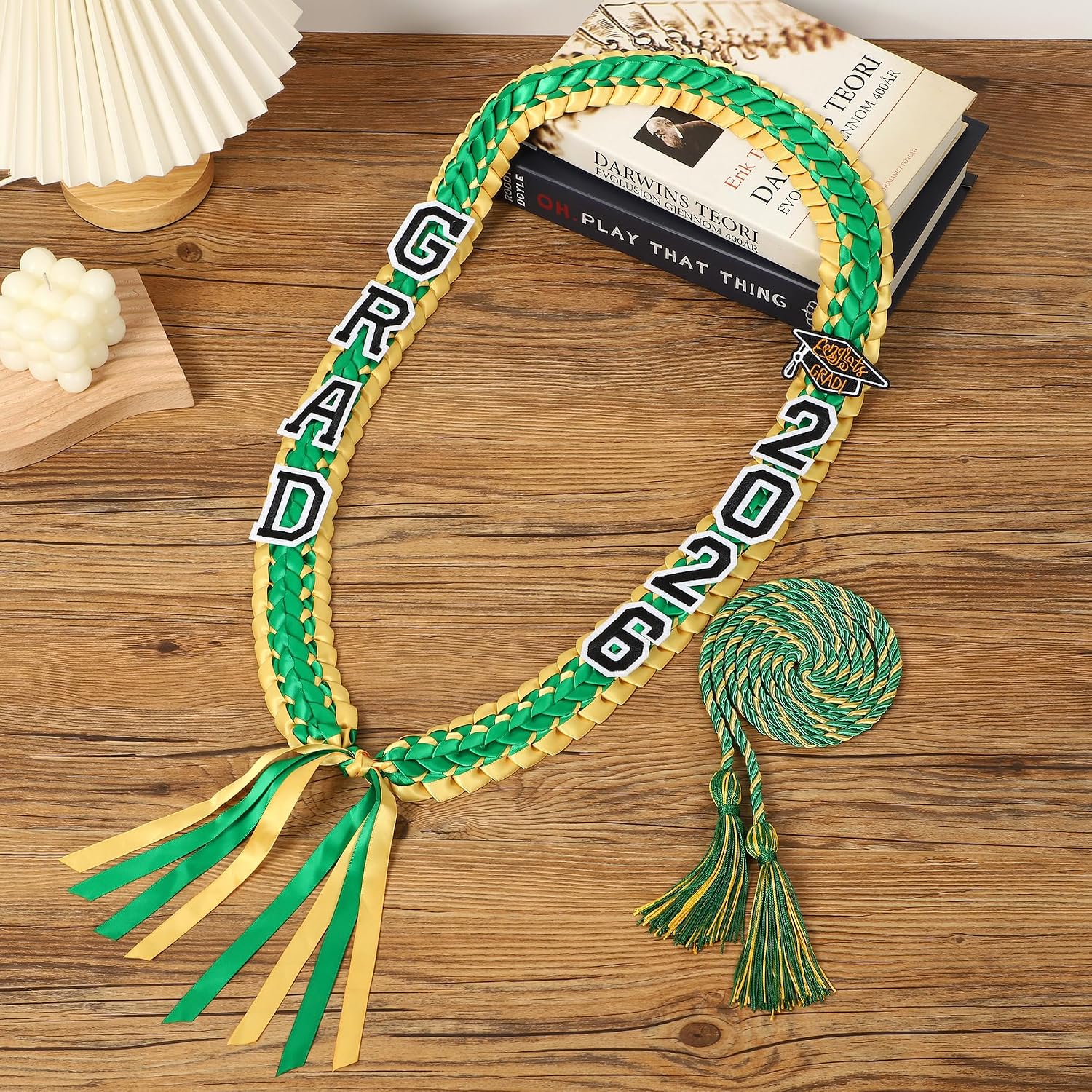 Detalle de D DODOU Graduation Lei and Honor Cord Set, Polyester