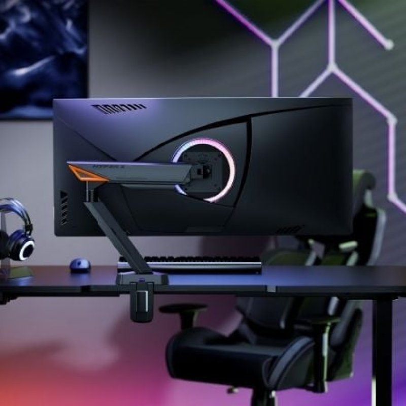 Thumbnail 2 de Soporte de mesa Gaming AISENS DT49TSRRGB-347 RGB: ajuste total para monitores de 17–49 pulgadas