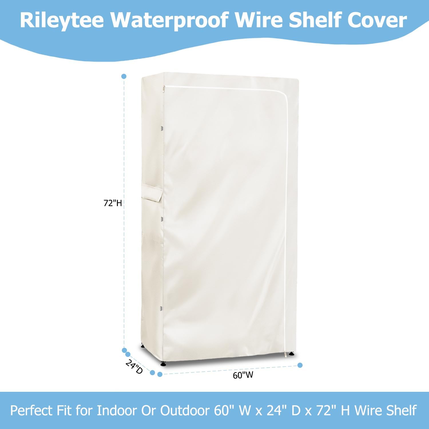 Detalle de Rileytee Wire Shelf Cover, 600D