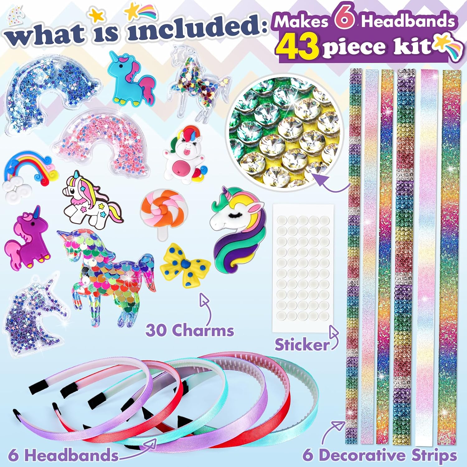 Thumbnail 5 de CITSKY Einhorn Bastelset für Mädchen (DIY-Haaraccessoires) – Spielzeug ab ca. 4–9 Jahren
