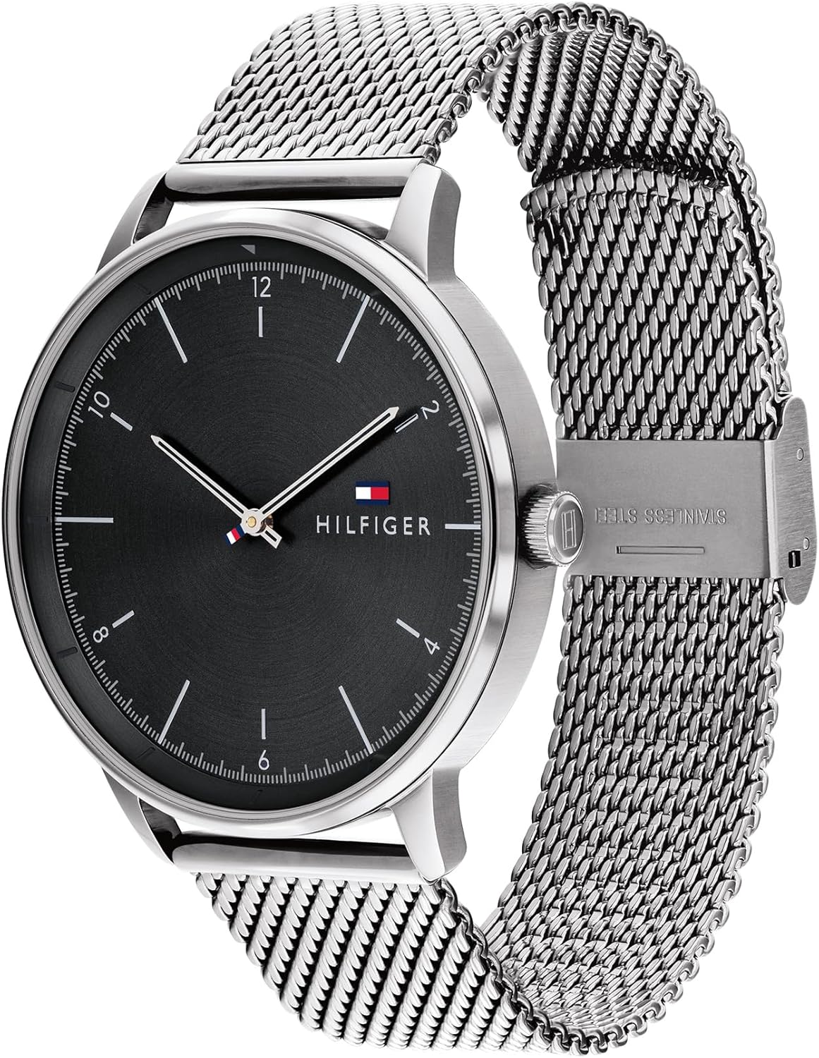 Thumbnail 1 de Tommy Hilfiger Analog Herrenuhr, Quarz, Ø43 mm, Edelstahl-Meshband – Modell 1791842