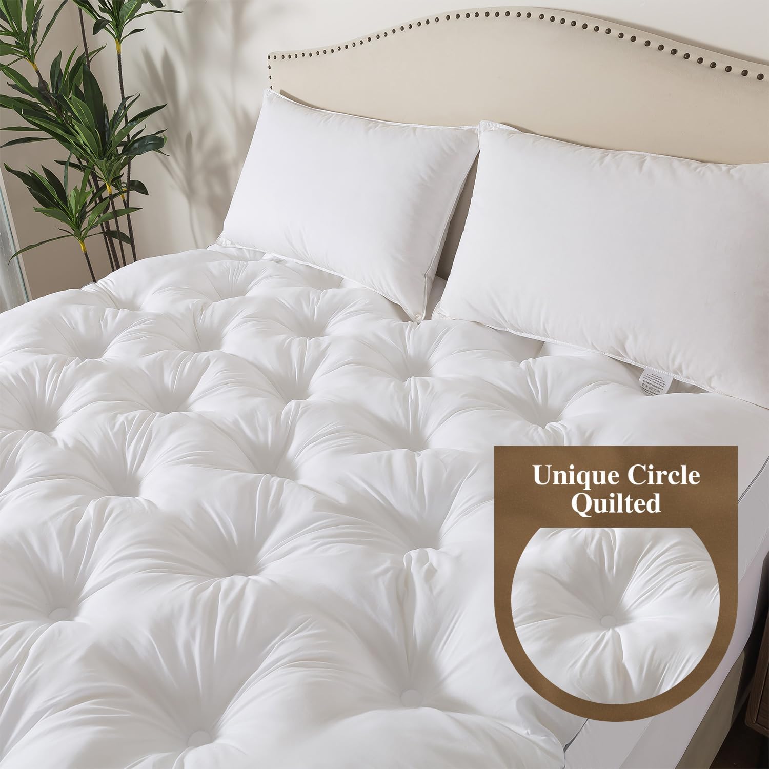 Thumbnail 3 de WhatsBedding Memory Foam Mattress Topper, King