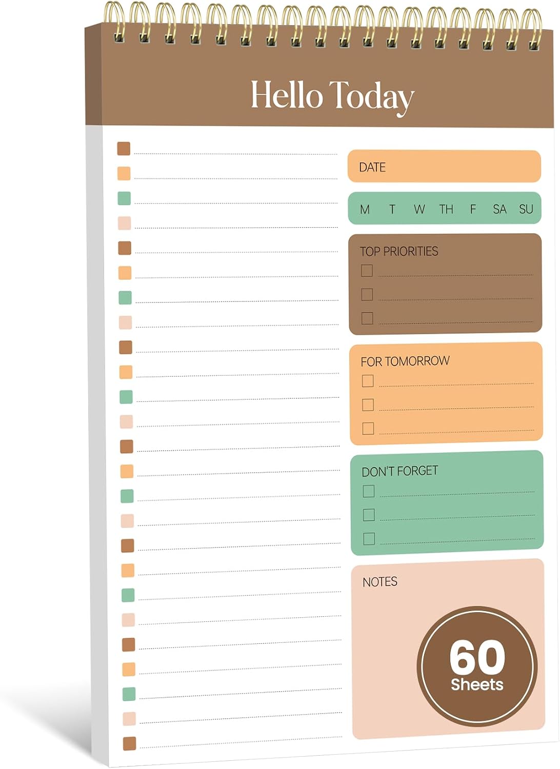 Detalle de KORANEL To-Do List Notepad, 60 Sheets