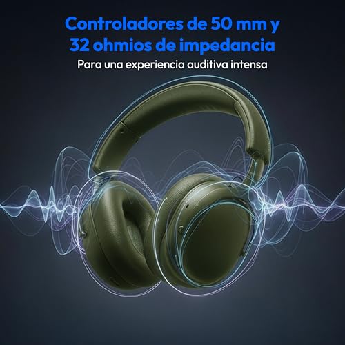 Thumbnail 5 de MEDION Auriculares Over Ear HX-1 Pure Bluetooth inalámbricos (hasta 100 h) verde