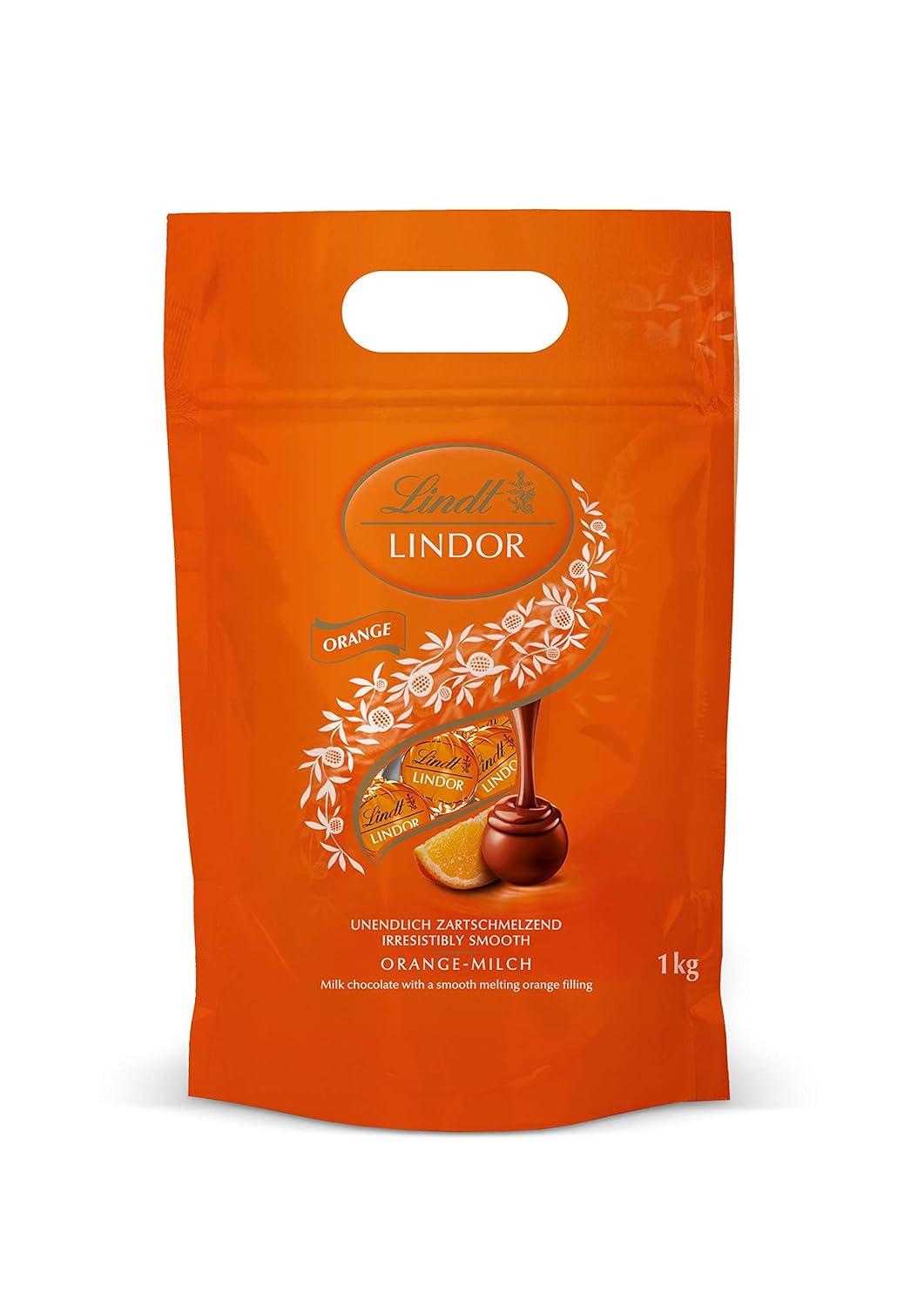 Detalle 2 de Lindt Schokolade Vollmilch Schokoladenherzen – 300 g, buntes Herzgeschenk mit 15 Herzen in Grün, Rot, Blau und Gold