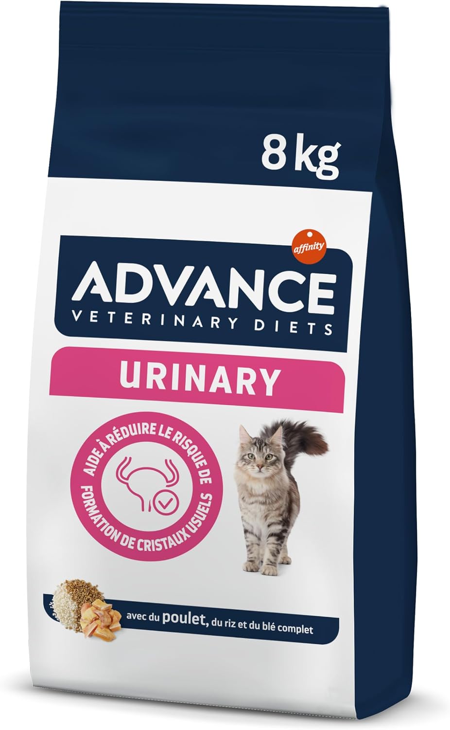 Detalle de Advance Veterinary Diets Urinary – Croquettes pour Chats 8 kg, Protection de l’appareil urinaire