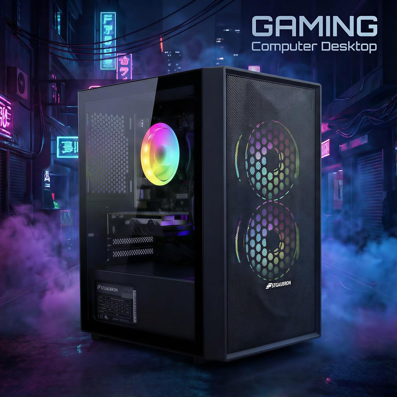 Detalle de STGAubron Prebuilt Gaming PC Desktop with RX 550 & Intel Core i5