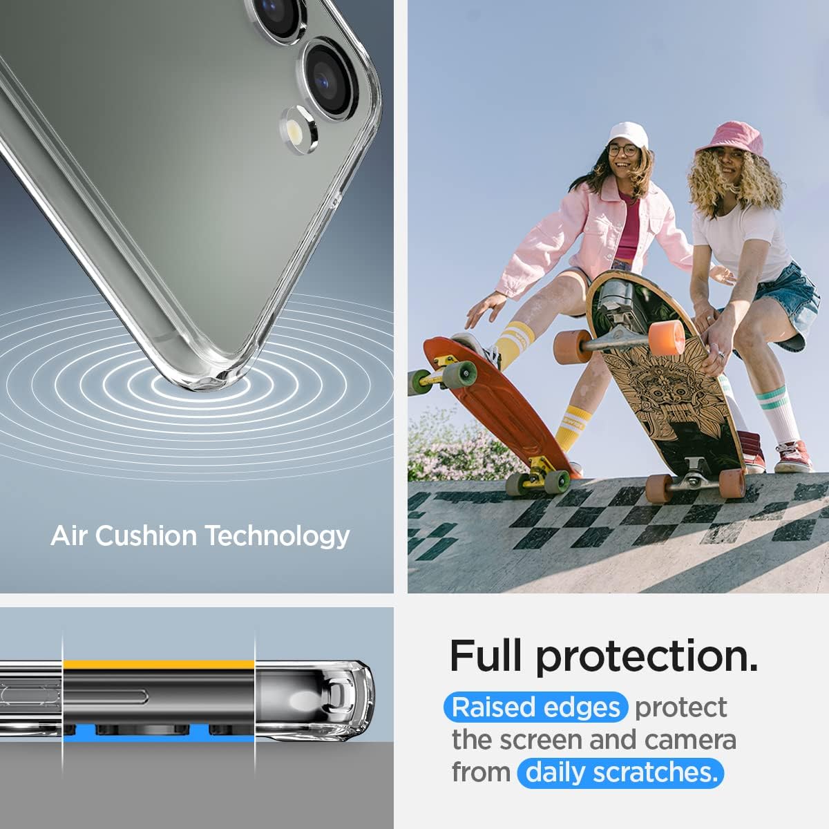 Detalle de Spigen Cover Ultra Hybrid per Samsung Galaxy S23 – Trasparente