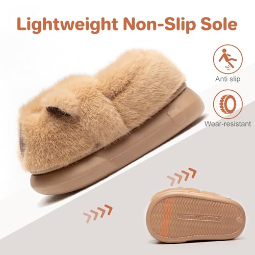 Detalle 1 de DRECAGE Chaussons enfant Capybara kaki, taille 31 EU, en peluche antidérapante