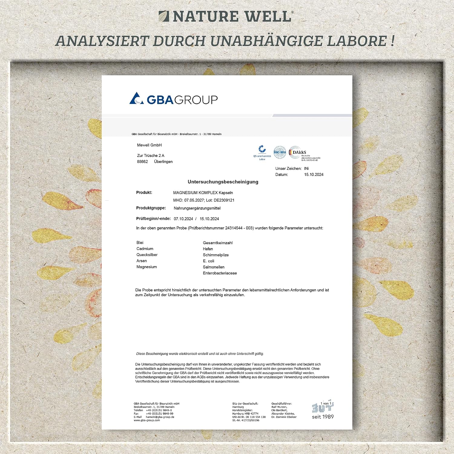 Thumbnail 4 de NatureWell Magnesium Komplex 180 Kapseln
