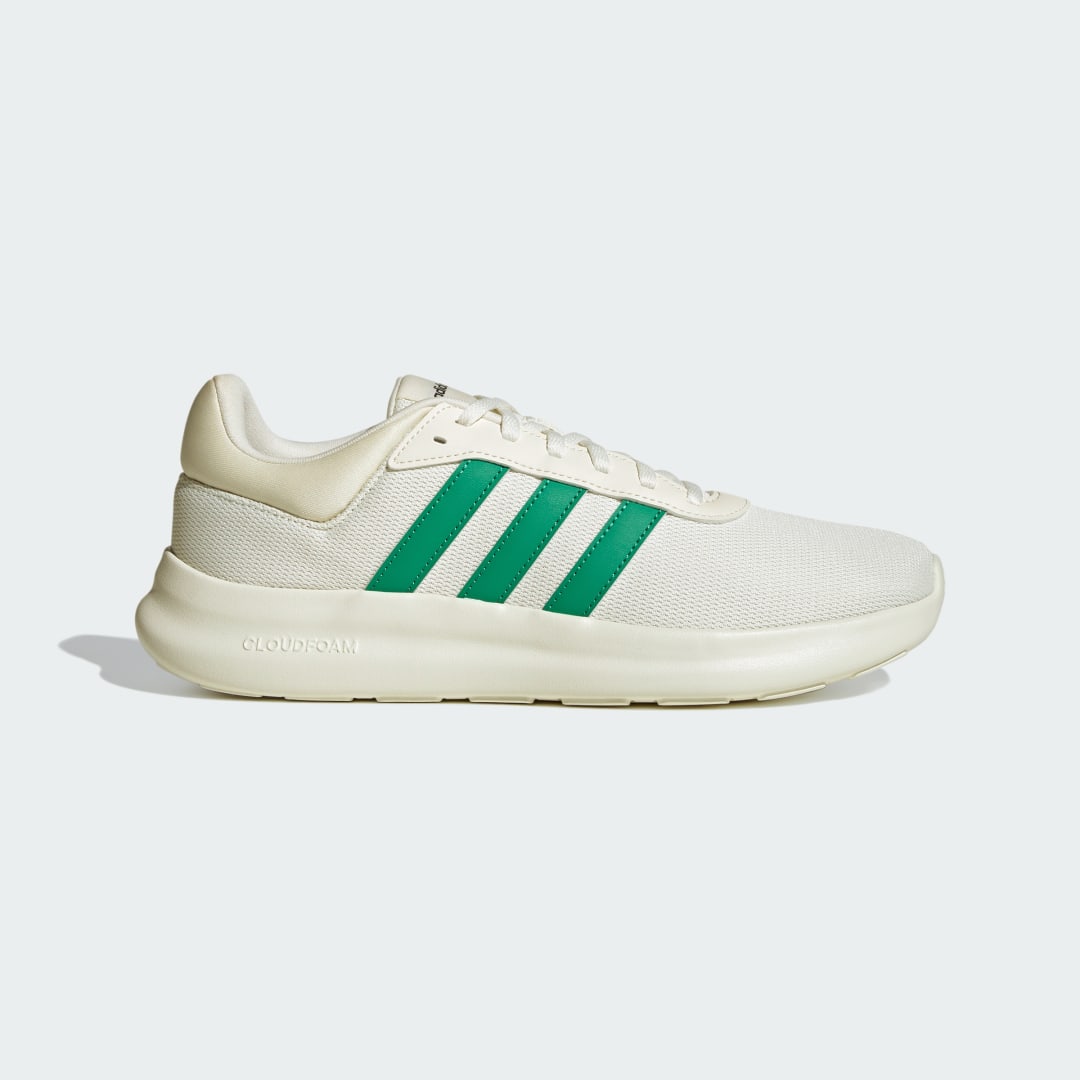 Detalle de Zapatilla Lite Racer 4.0 de Adidas: comodidad diaria en color blanco