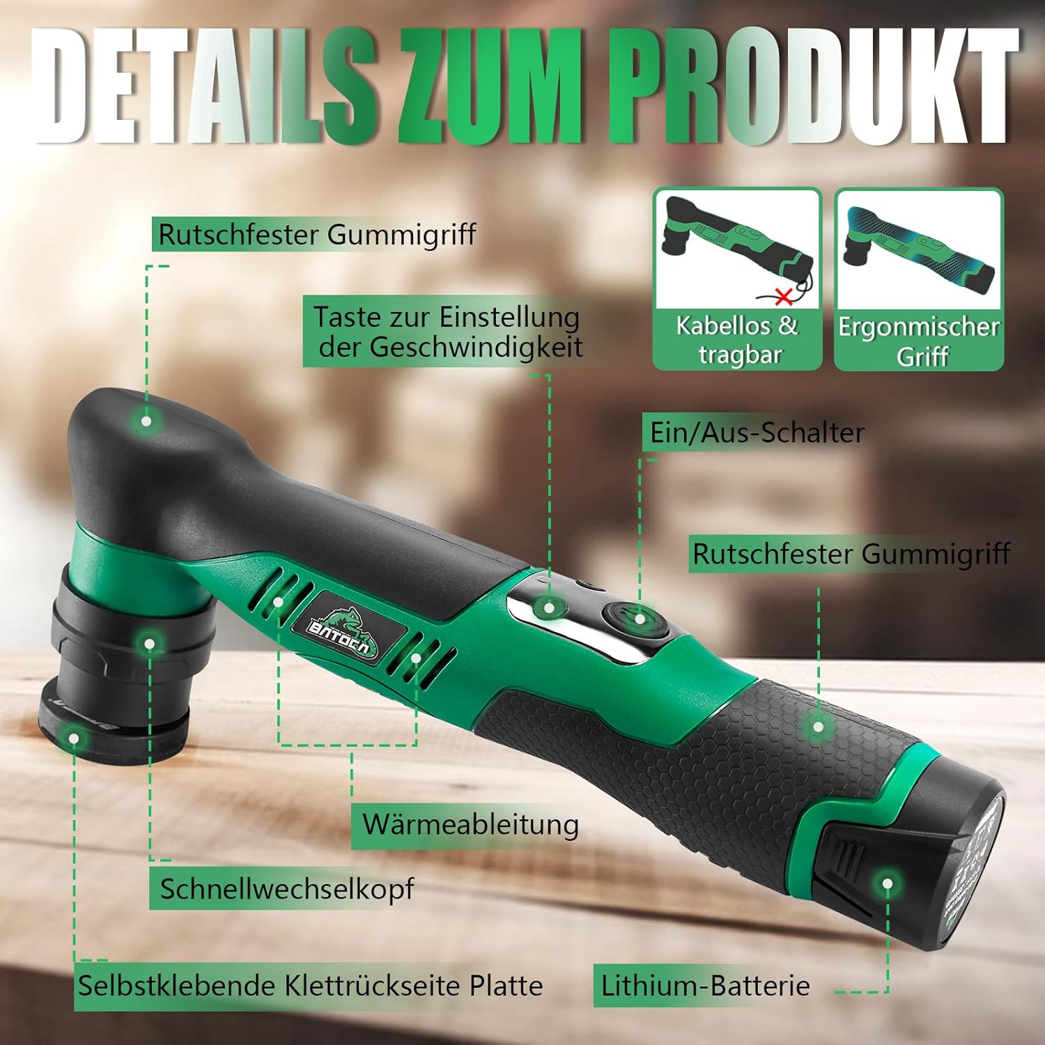 Thumbnail 2 de BATOCA S5 Akku-Poliermaschine 12V 🛠