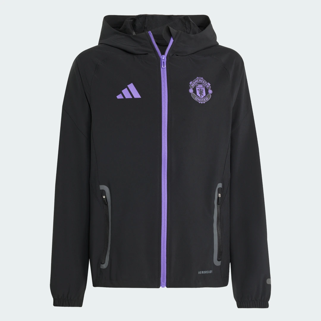 Detalle 2 de Chaqueta Manchester United Tiro 25 Competition Vis Tech Travel de Adidas