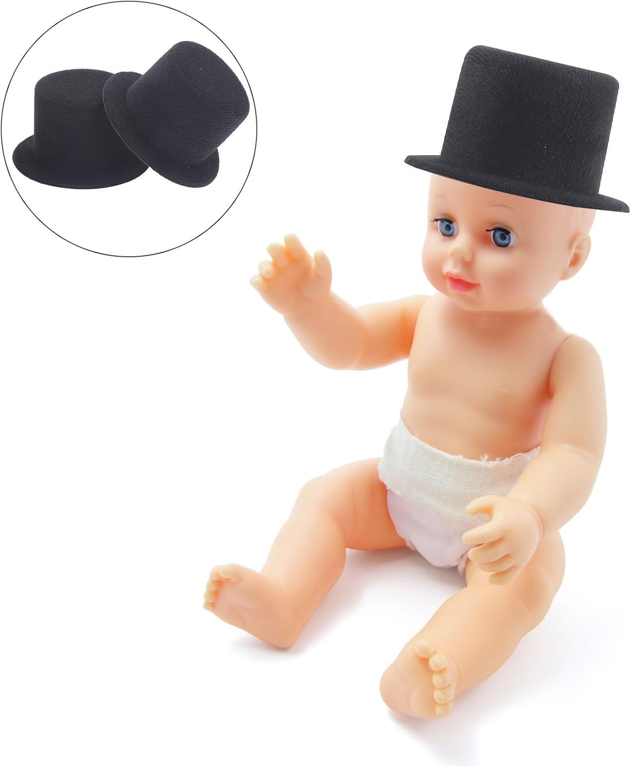 Detalle de iplusmile Mini Top Hats for Snowmen 9 cm