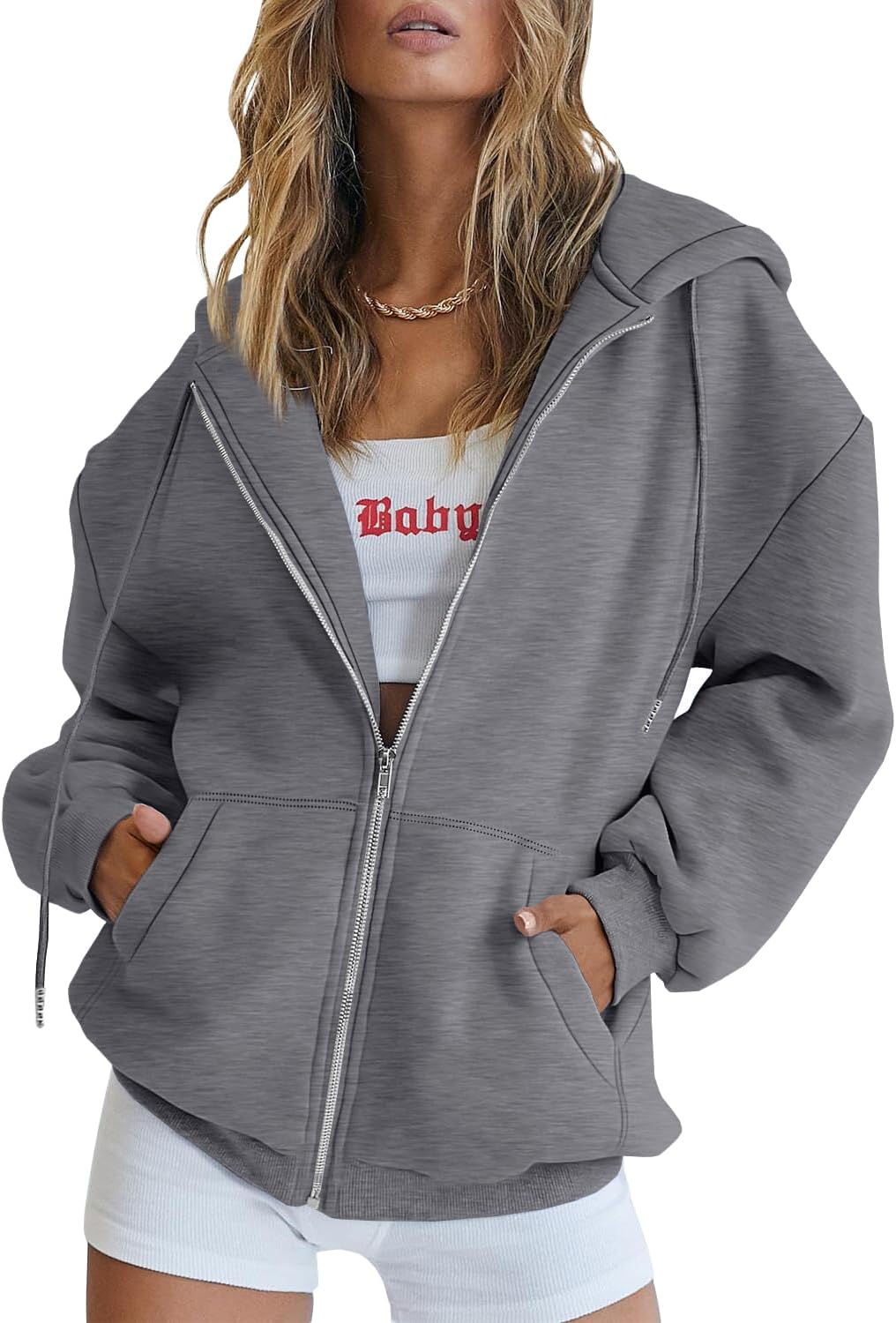 Thumbnail 6 de EFAN Women's Fleece Zip-Up Hoodie