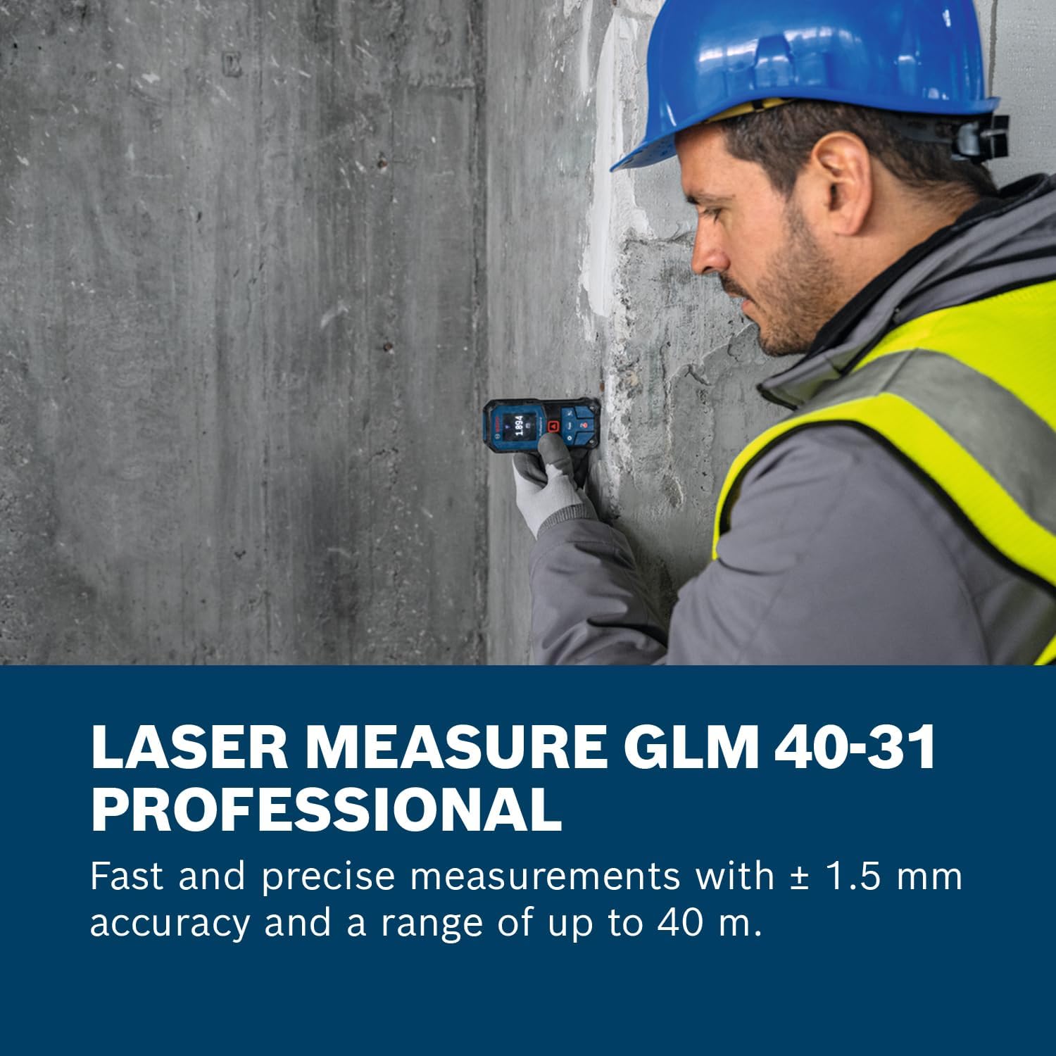 Thumbnail 1 de Bosch Professional GLM 40-31 laser measure (IP65, shock-absorbing housing)