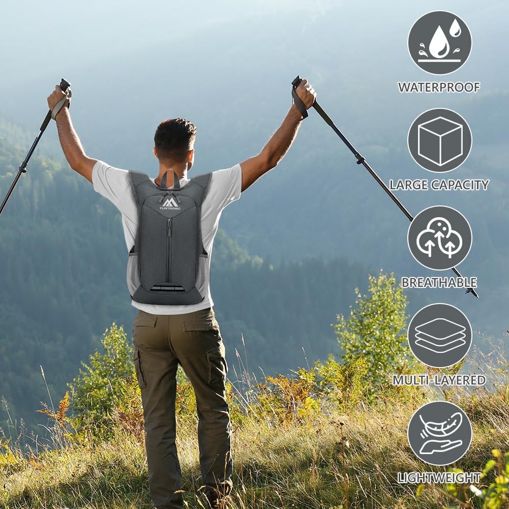 Thumbnail 5 de flintronic Foldable Backpack: Ultra Lightweight 16L Packable Daypack for Travel, Hiking and Everyday Use