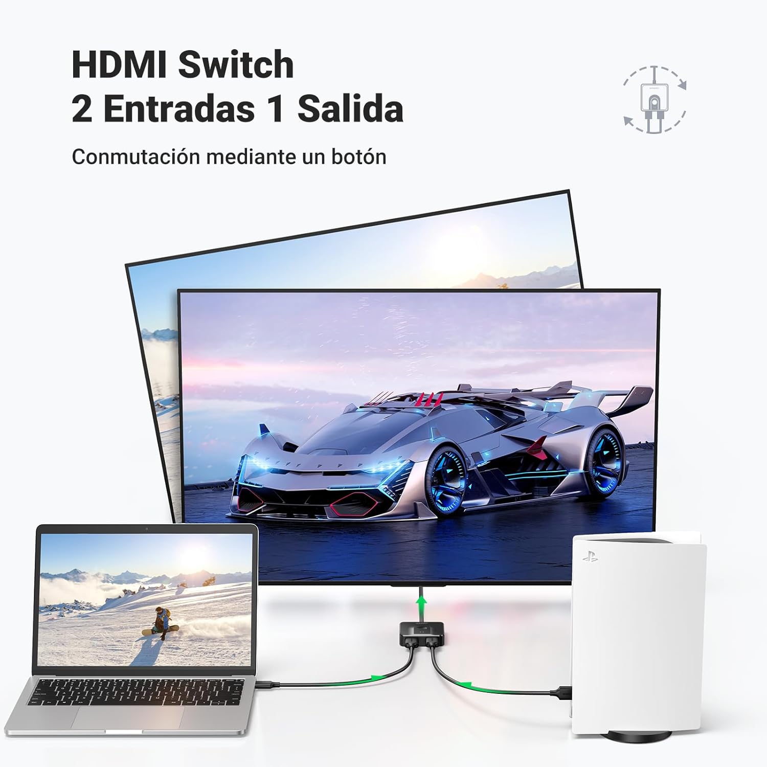 Thumbnail 1 de UGREEN HDMI Switch 4K 60Hz: Conecta tus dispositivos fácilmente