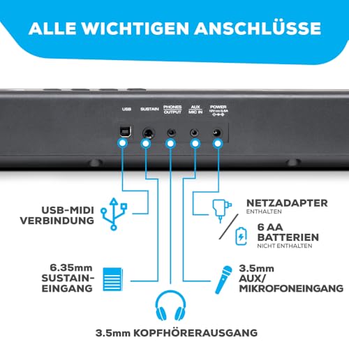 Thumbnail 4 de Alesis Recital Play 88-Tasten Keyboard Piano Bundle – Das vielseitige Beginner-Setup