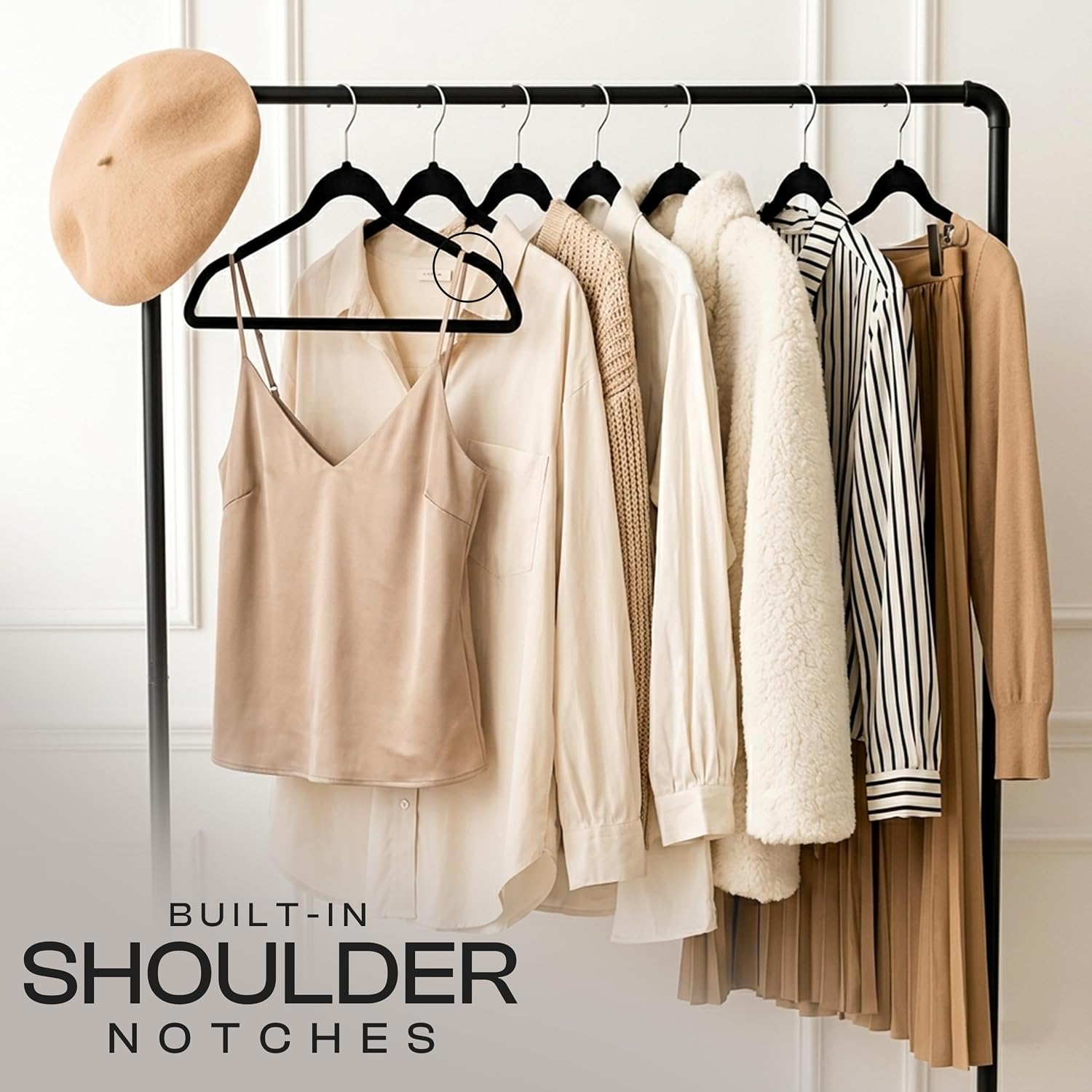 Thumbnail 6 de Utopia Home Velvet Clothes Hangers