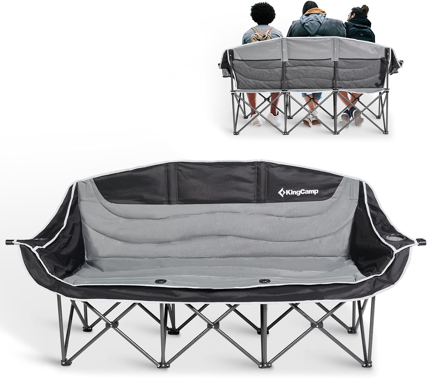 Detalle de KingCamp Double Camping Chair 300 kg