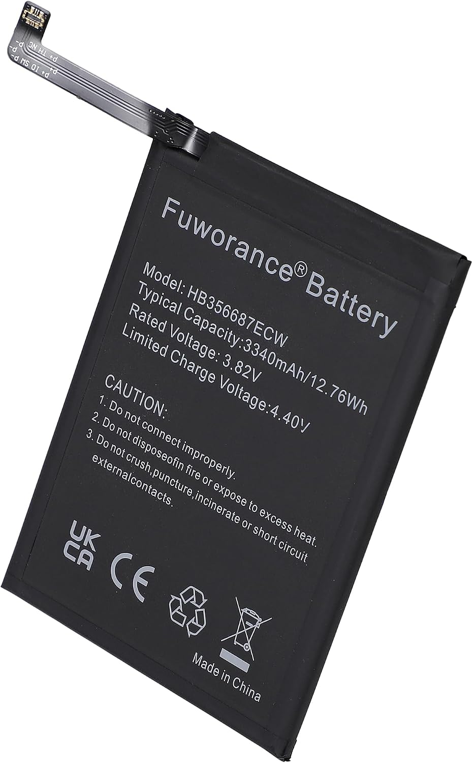 Thumbnail 6 de Fuworance HB356687ECW Replacement Battery for Huawei/Honor/Nova Series (3340mAh, 3.82V, 12.76Wh)