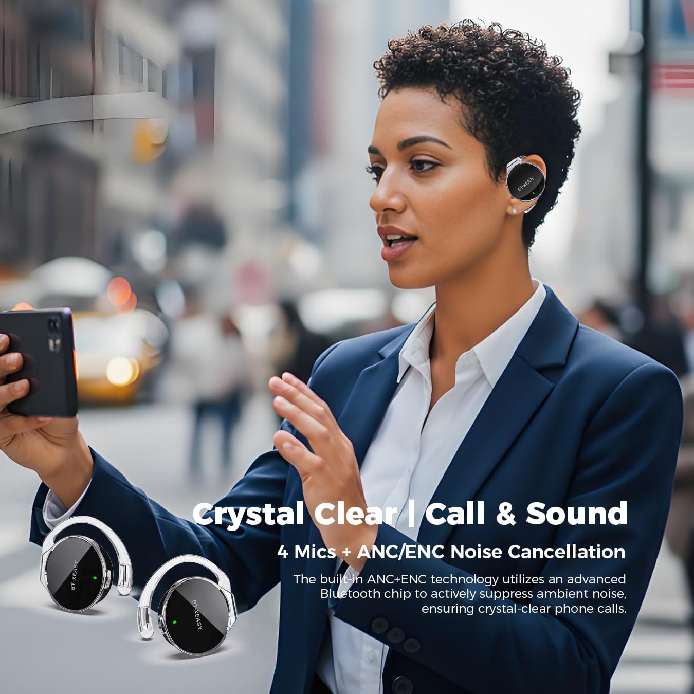 Detalle 2 de Micool BT-X Easy Bluetooth 5.4 Kopfhörer