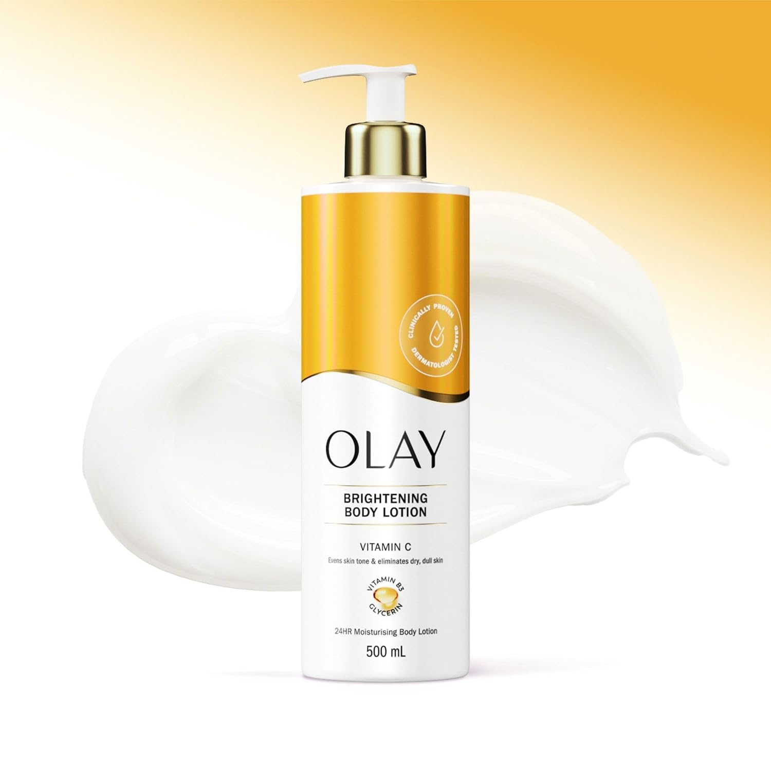 Detalle de Olay Vitamin C Körperlotion – 500 ml mit Vitamin C, Vitamin B3, B5 und Glycerin