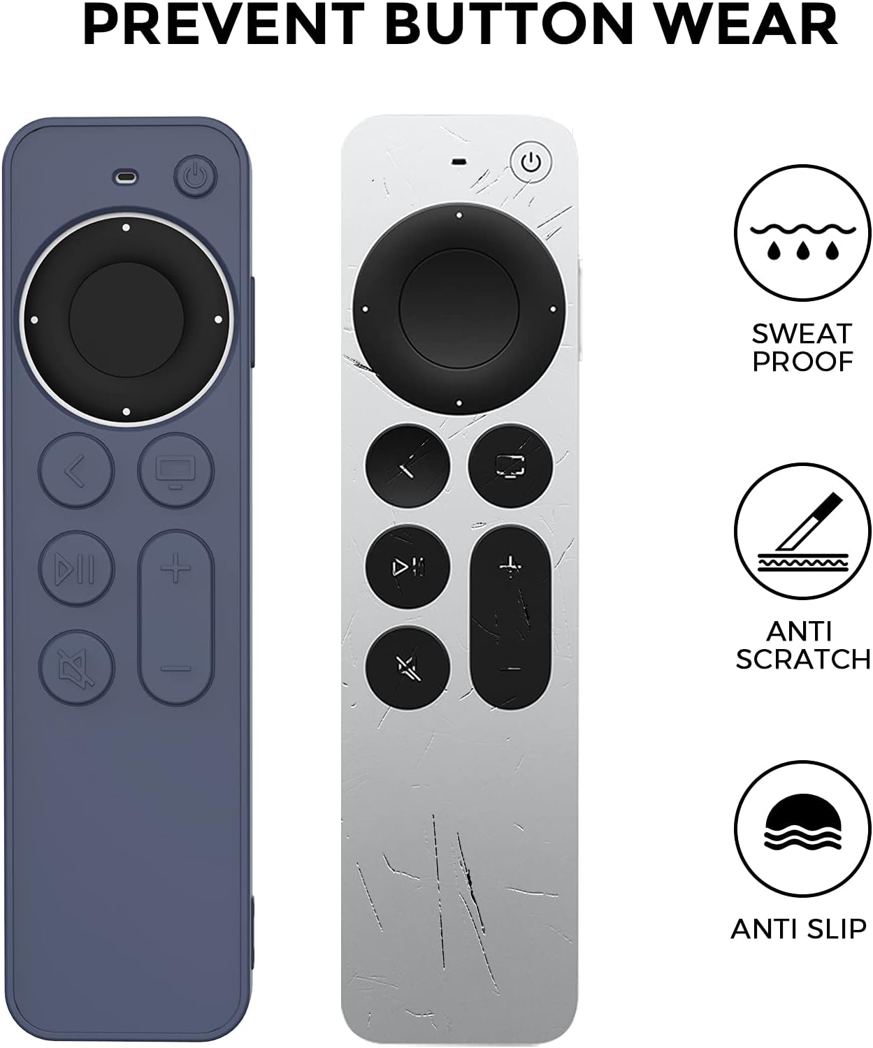 Thumbnail 4 de AhaStyle Protective Case for 2021 Apple TV Siri Remote (2nd Gen) – Midnight Blue
